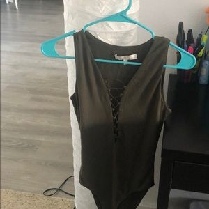 Olive bodysuit
